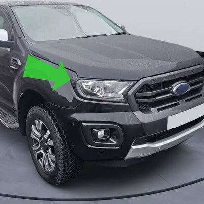 Headlight Covers - Black - for Ford Ranger 2016-22