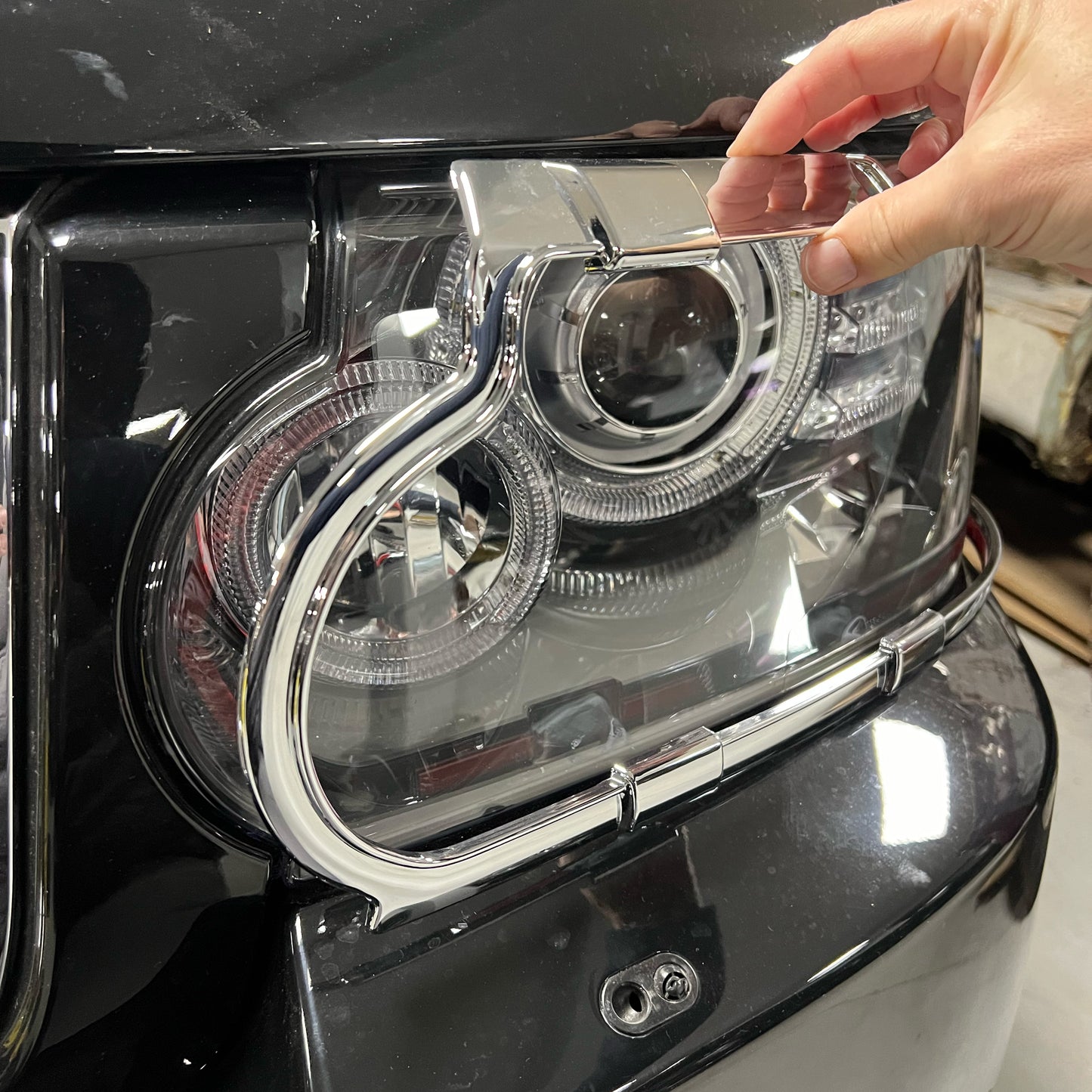 Headlamp Covers for Range Rover L322 2010-13 - Chrome