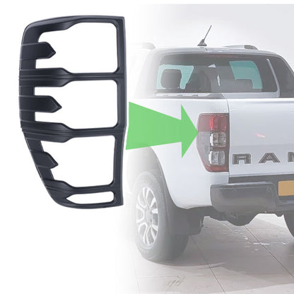 Rear Light Covers - Black - for Ford Ranger 2012-22