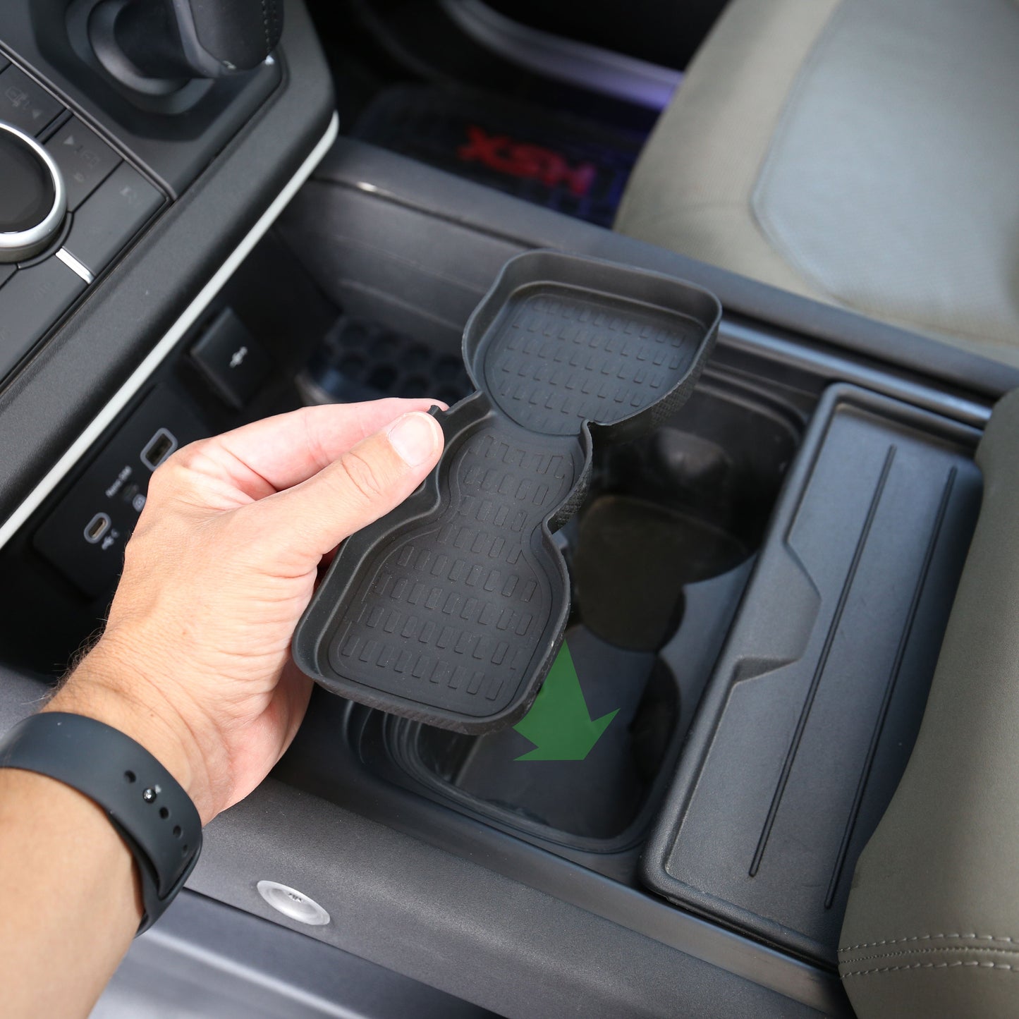 Centre Console Cup Holder Mat for Land Rover Defender L663 (2020 only)