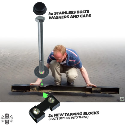 Front Bumper Mounting Bolt Kit - Stainless Steel - for Land Rover Defender