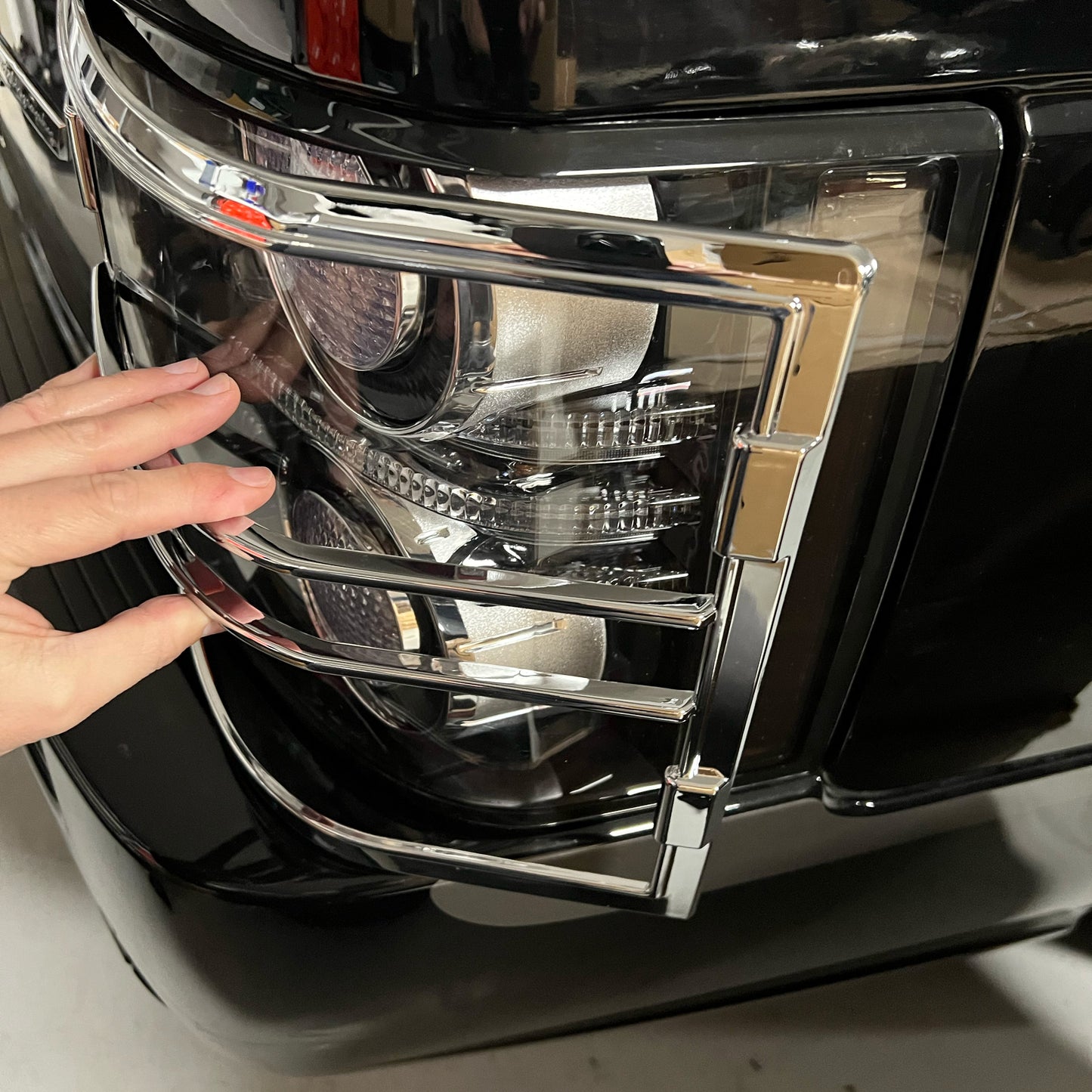 Rear Light Covers for Range Rover L322 - Chrome