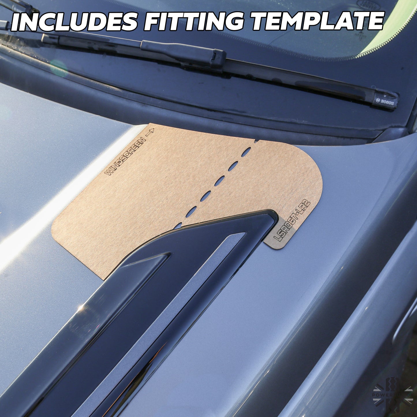 Dummy Bonnet Vents (Type 2) - 'All Gloss Black' for Land Rover Freelander 2