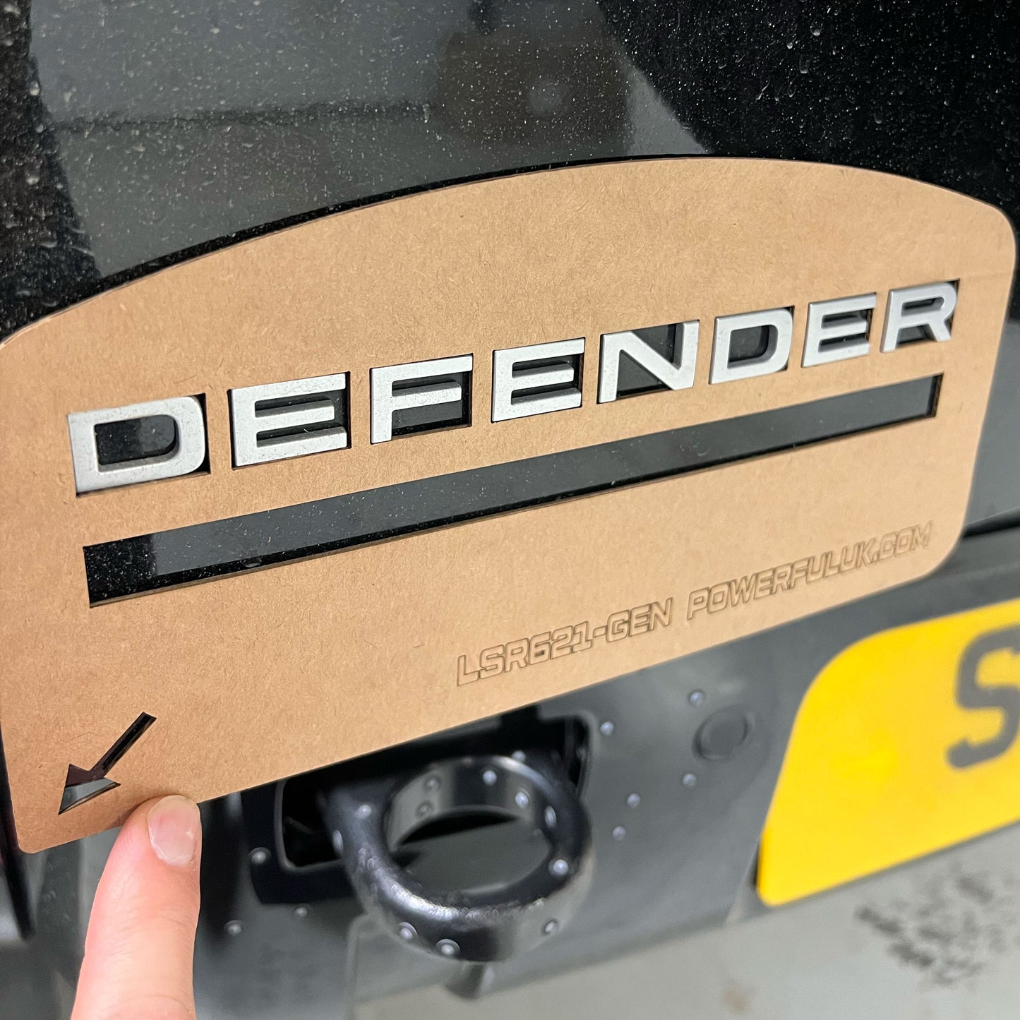 Tailgate Lettering Template for Land Rover Defender L663