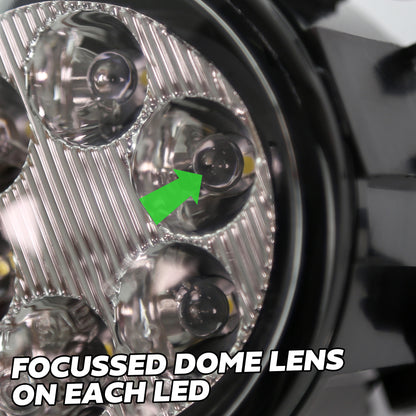 Front Bumper Fog Lamps LED (6 LED) for Land Rover Discovery 4 - PAIR