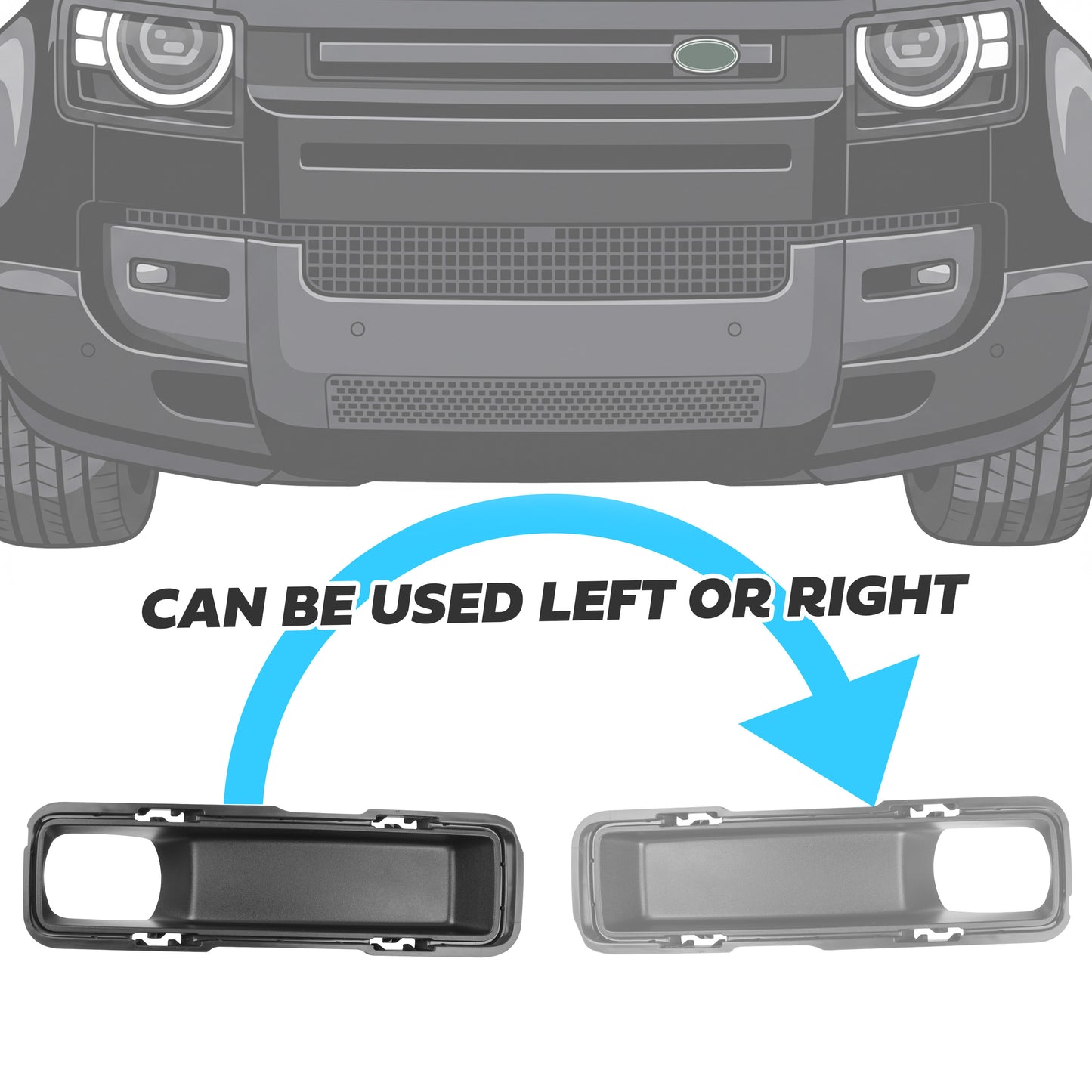 Fog Bezel Insert 'Fog Hole Only' for Land Rover Defender L663 2026 - Genuine(Used)