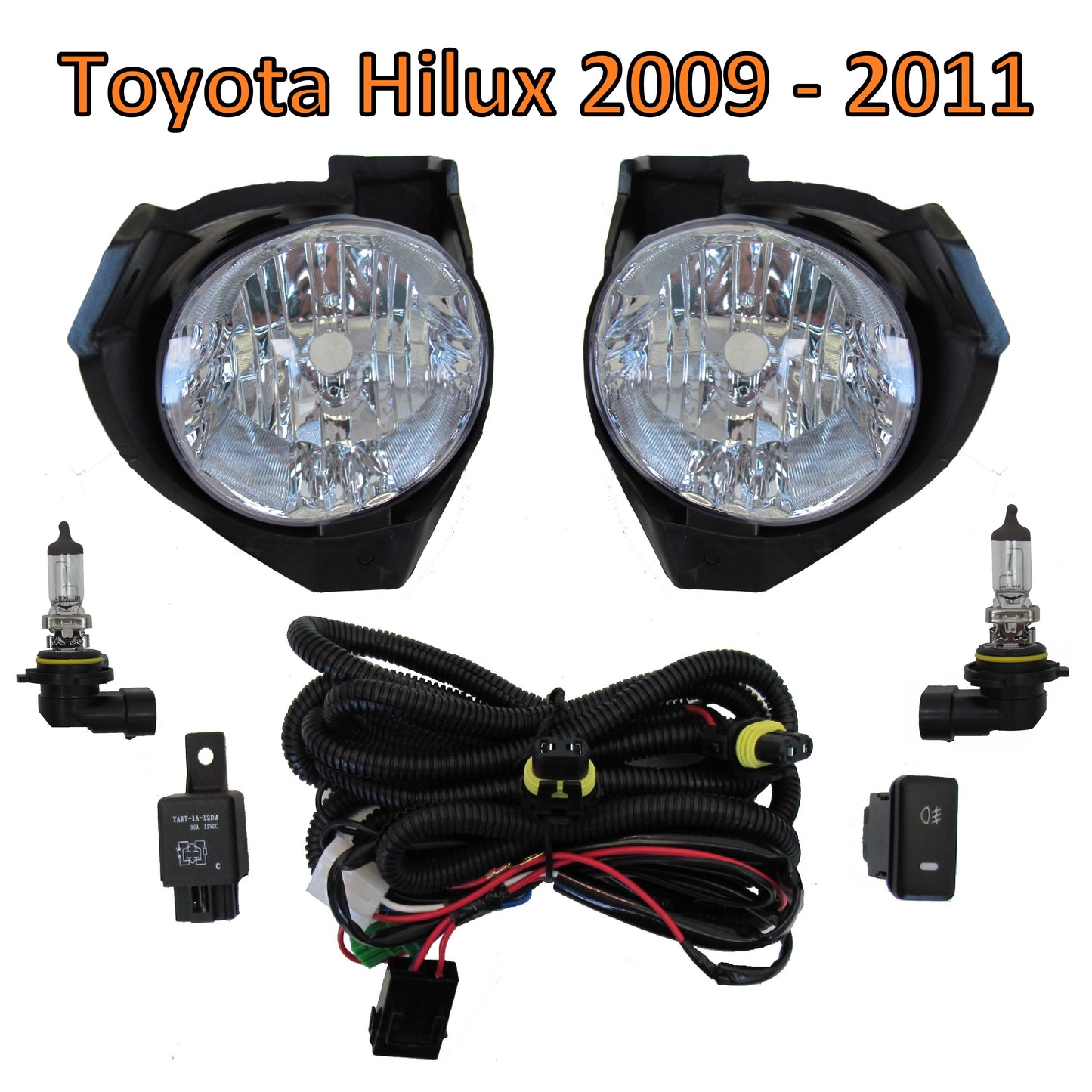 Front Fog Light Kit for Toyota Hilux Mk6 Pickup 2009-11
