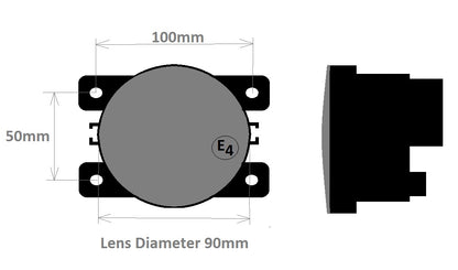 Front Bumper Fog Lamps LED (6 LED) for Range Rover L322 (2010-12) - PAIR