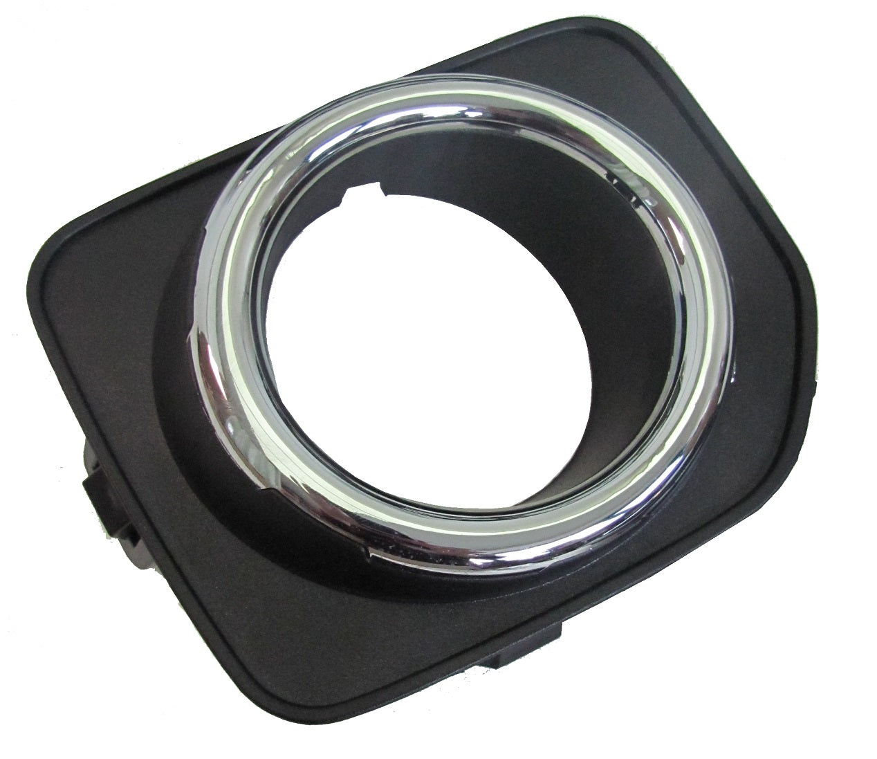 Front Bumper Fog Lamp Bezels - Black + Chrome - for Land Rover Discovery 4 2014-16