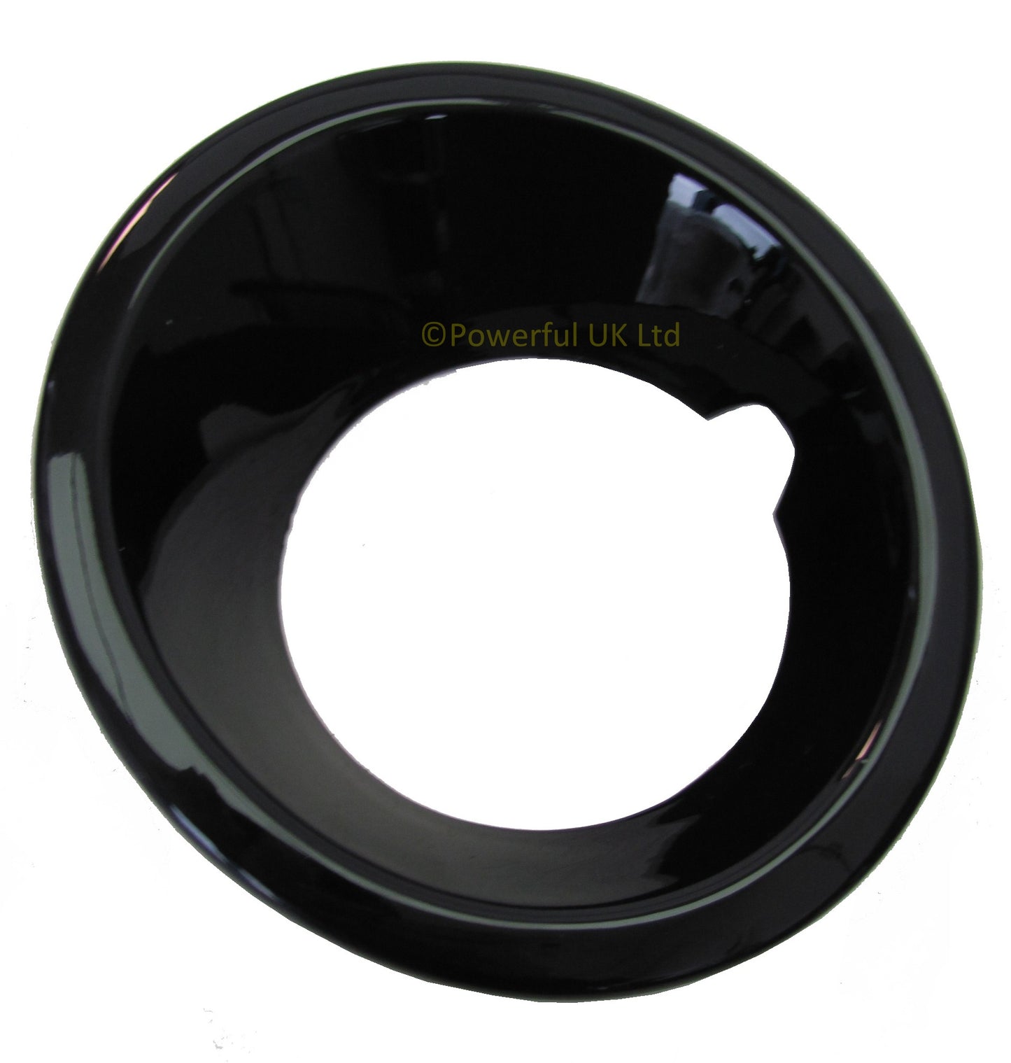 Front Bumper Fog Lamp Bezels - Gloss Black - For Land Rover Discovery 3 - PAIR