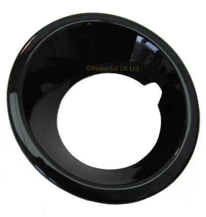 Front Bumper Fog Lamp Bezels - Gloss Black - For Land Rover Discovery 3 - PAIR