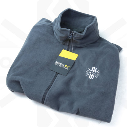 Embroidered Fleece Powerful UK Ltd "Merch" - Seal Grey - XXL