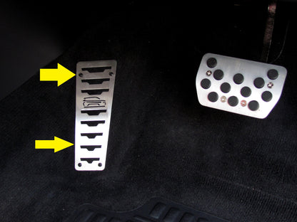 Stainless Brushed Foot Rest for Range Rover Evoque - RHD