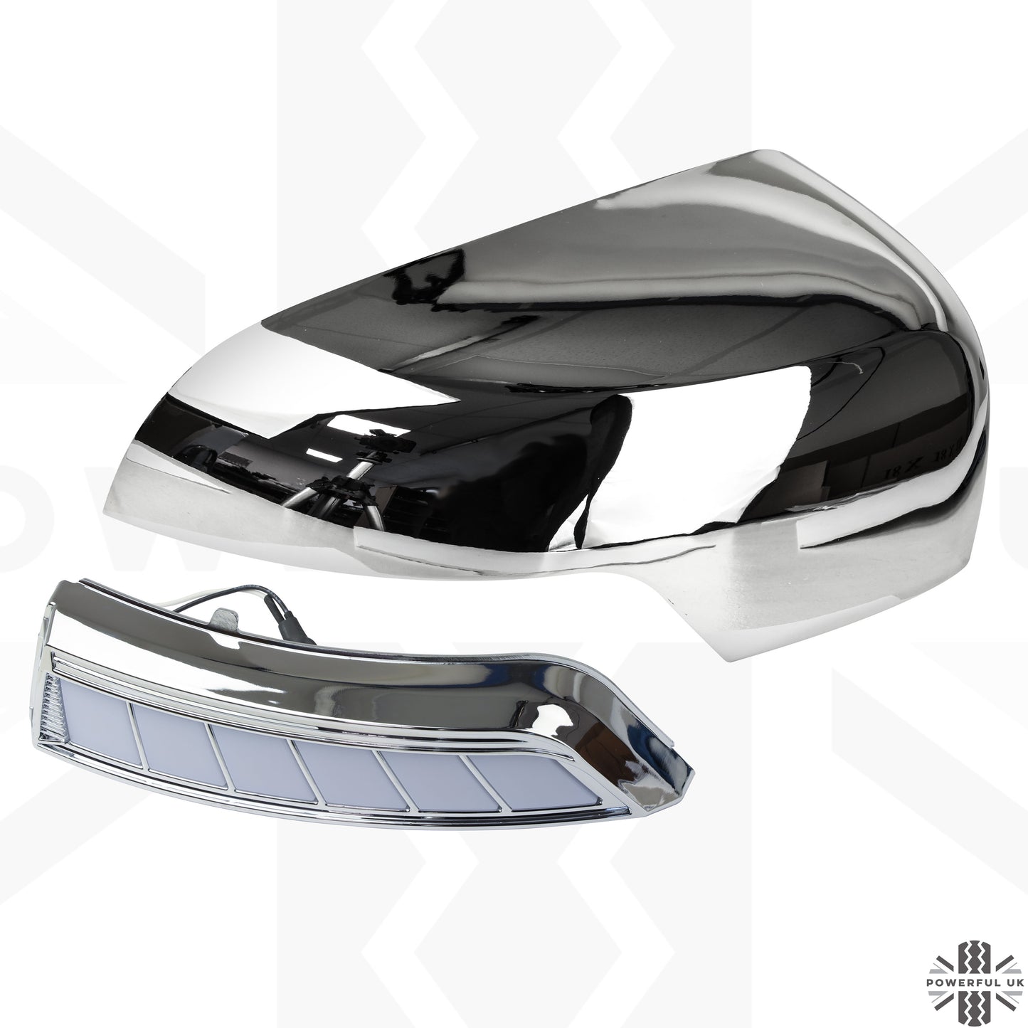 Wing Mirror LED Dynamic Indicator Kit for Ford Ranger T7 (2016-19) - Chrome