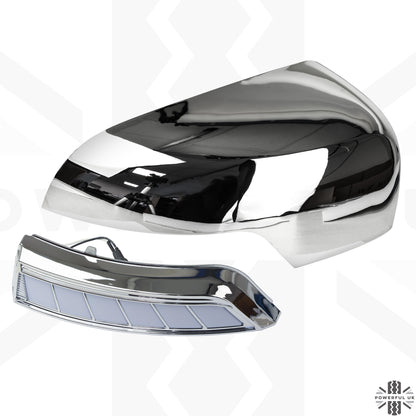Wing Mirror LED Dynamic Indicator Kit for Ford Ranger T7 (2016-19) - Chrome