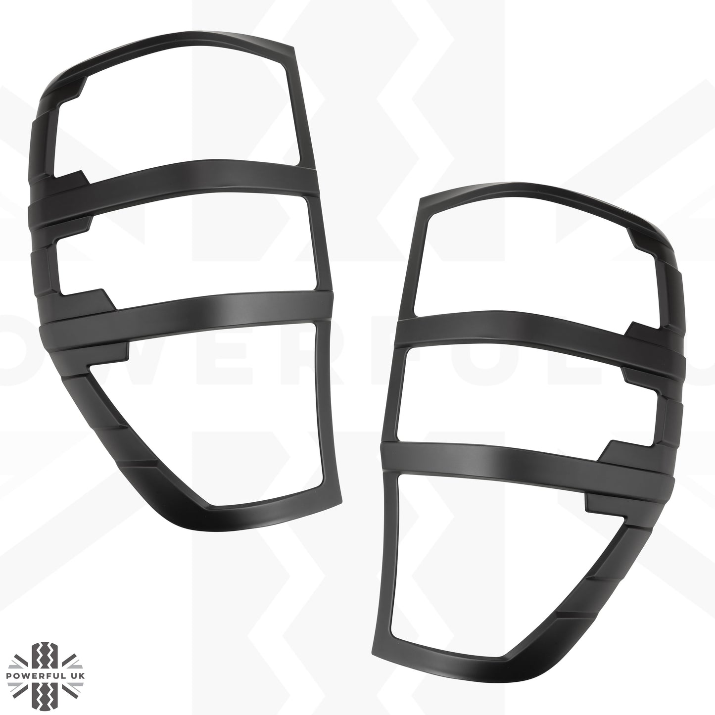 Rear Light Covers - Satin Black - for Ford Ranger 2012 on
