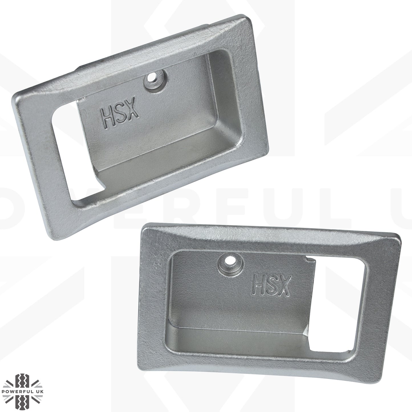 2x Door Handle Bowls for Land Rover Classic Defender - Foundry Finish