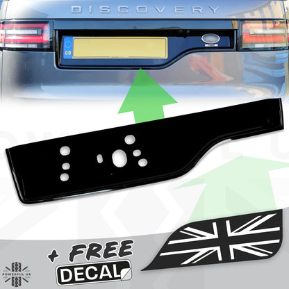 Tailgate Number Plate Moulding in Black for Land Rover Discovery 5 Dynamic