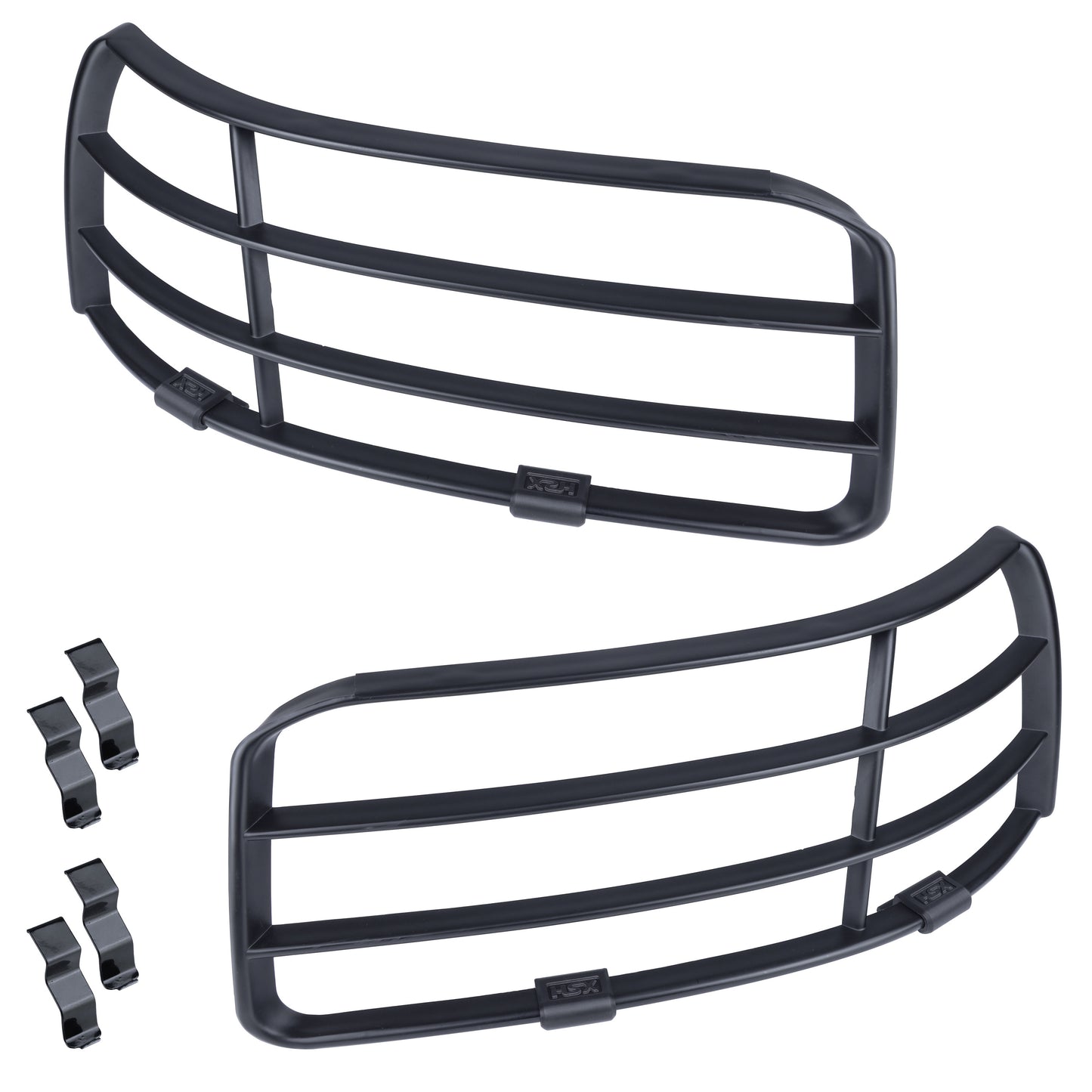 Front Light Guards - Black - for Land Rover Freelander 1 upto 2004