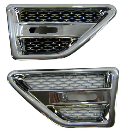 Side Vents - Chrome - for Land Rover Freelander 2 - PAIR