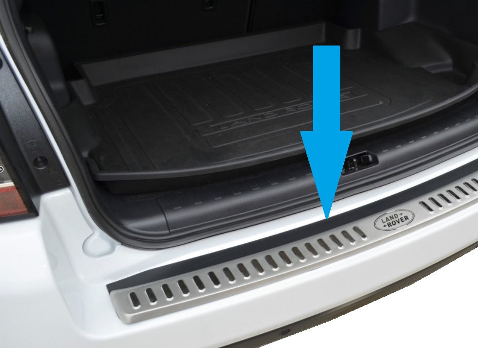 Rear Bumper Tread Cover - Chrome - Genuine  - for Land Rover Freelander 2