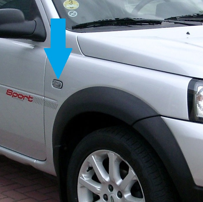 Side Repeaters (Pair) - LED - Clear - for Land Rover Freelander 1