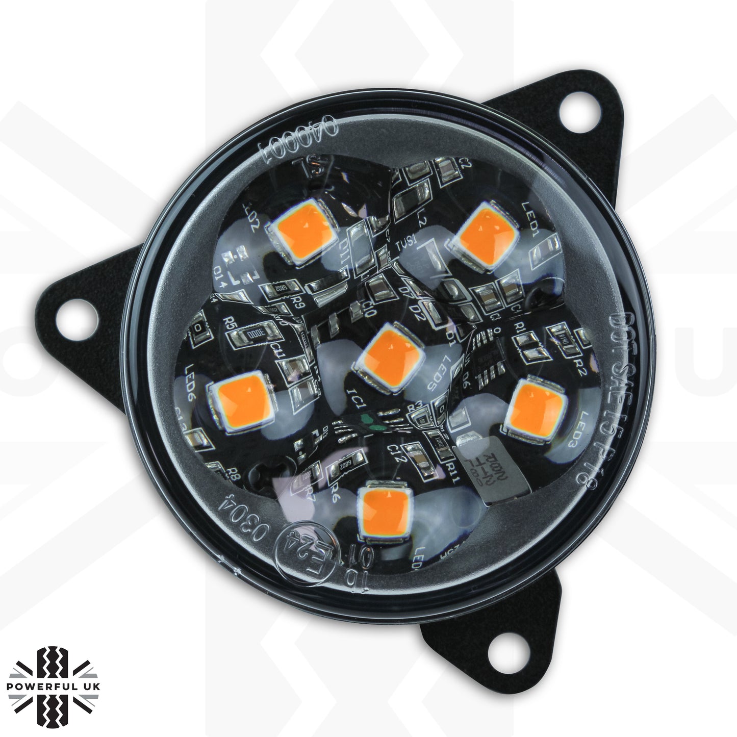 LED Round Indicator Lights 60mm - Pair