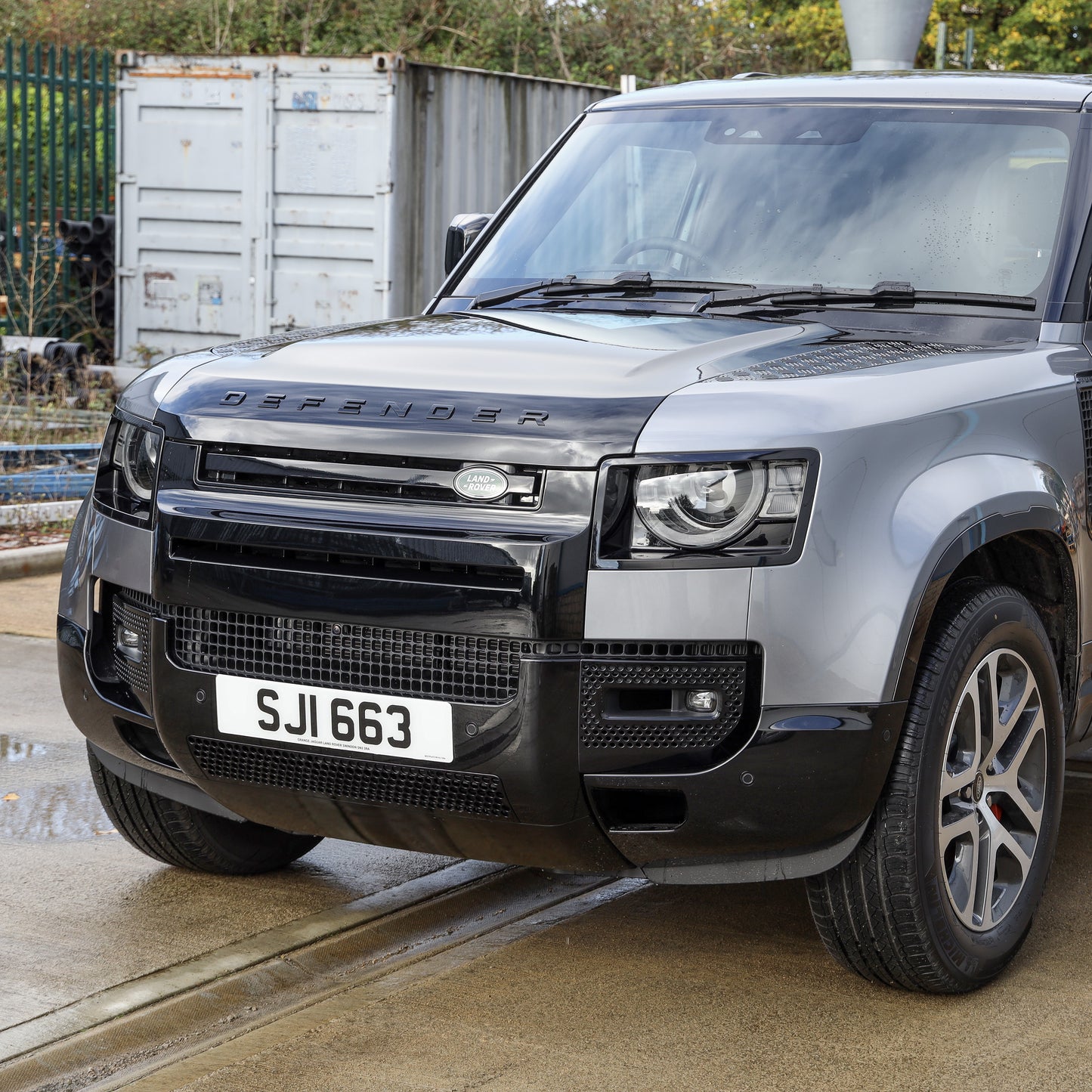 4pc Front & Rear Bumper Corners for Land Rover Defender L663 - Gloss Black