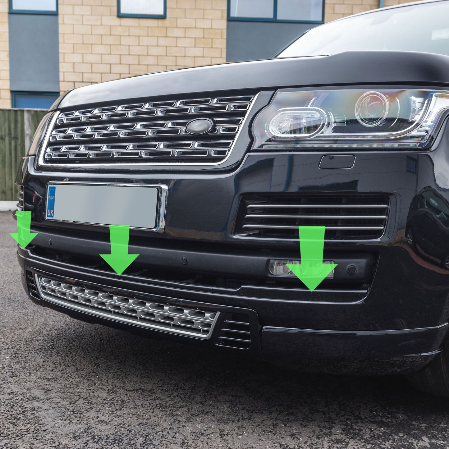 Front Bumper Lower Trim for Range Rover L405 - Gloss Black