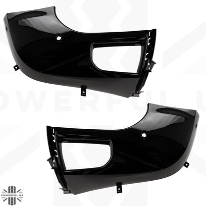 4pc Front & Rear Bumper Corners for Land Rover Defender L663 - Gloss Black