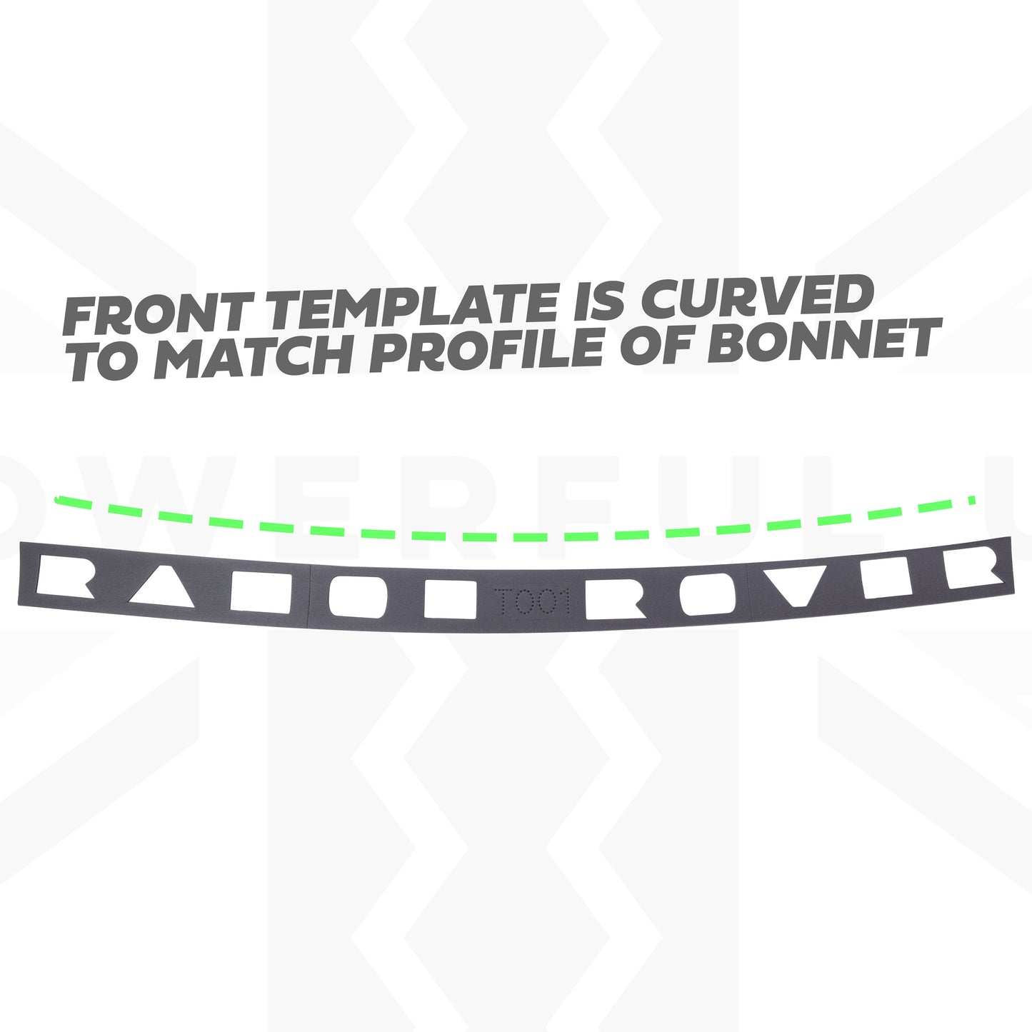Front Lettering Template for Range Rover Sport L320