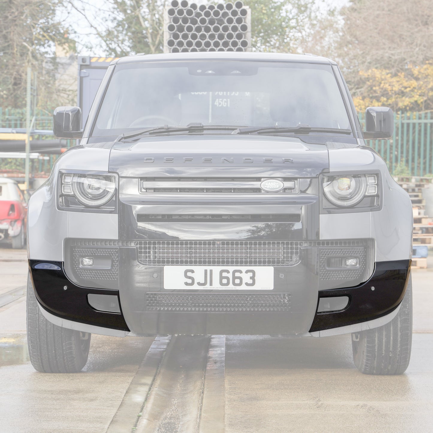 Front Bumper Corner for Land Rover Defender L663 in Gloss Black - RIGHT