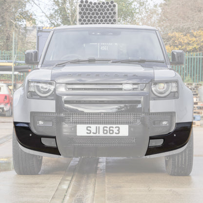 Front Bumper Corner for Land Rover Defender L663 in Gloss Black - LEFT
