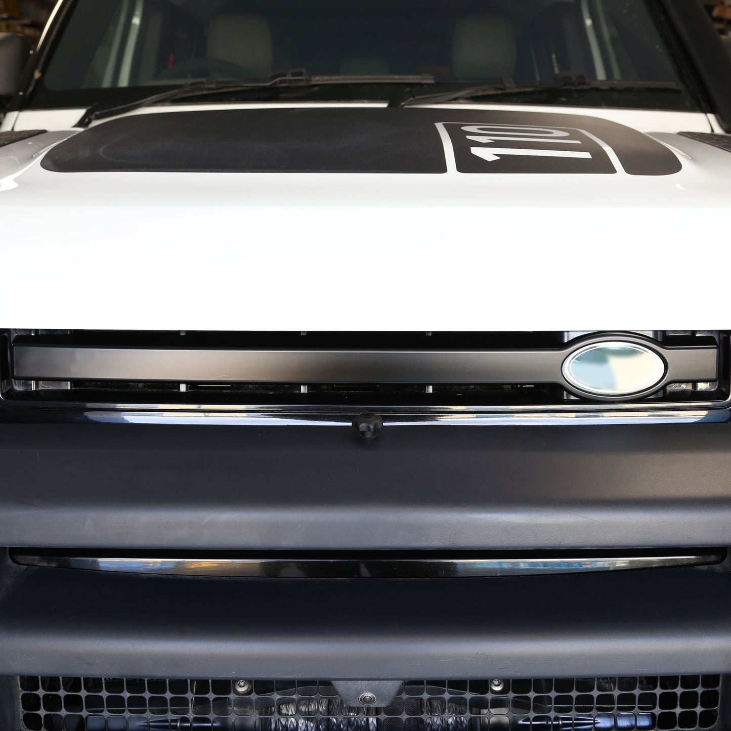 Front Grille Bar Cover for Land Rover Defender L663 - Matt Black