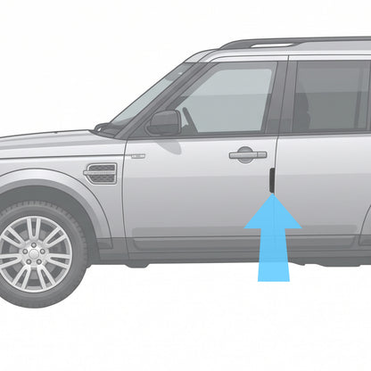 2pc Front Door Edge Protection Strips for Land Rover Discovery 3/4