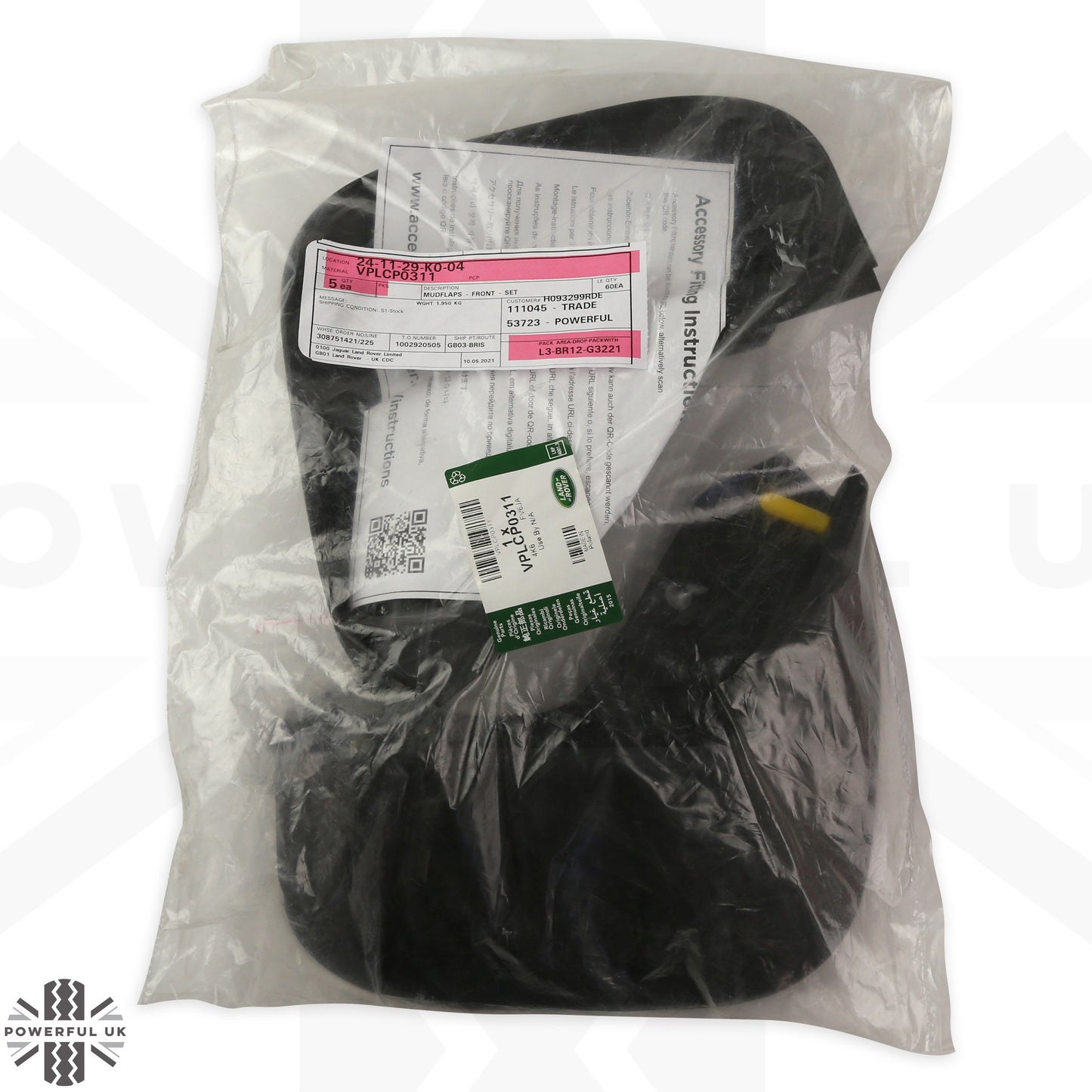 Front Mudflaps (genuine) for Land Rover Discovery Sport Dynamic