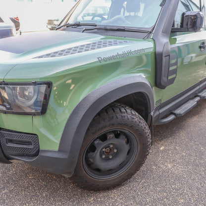 Extended Wheel Arch Set in Raptor Black for Land Rover Defender L663 (110 model)