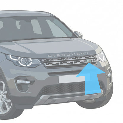Genuine Front Grille Badge - Green & Silver - for Land Rover Discovery Sport