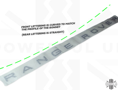 Genuine Bonnet Lettering for Range Rover P38 - Basalt