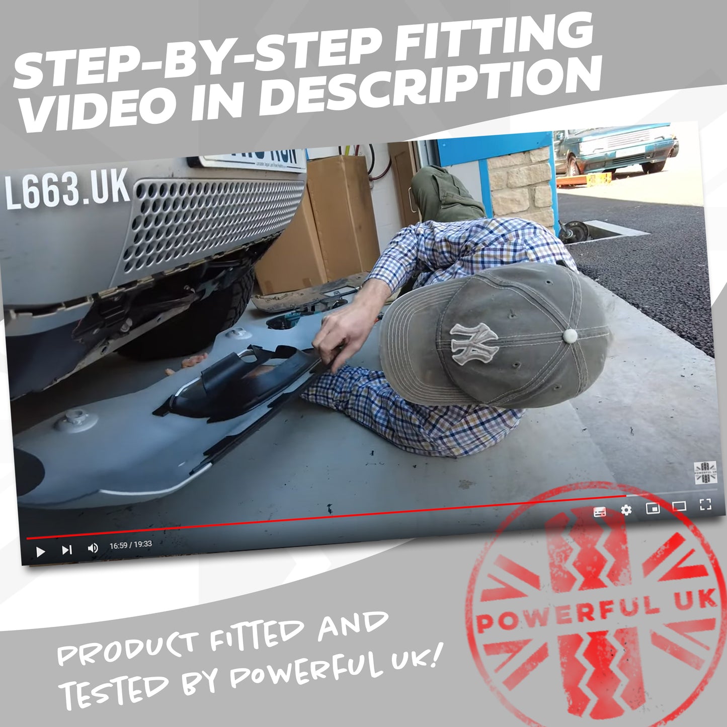 Front Aluminium Skid Plate (Aftermarket - Easy-Fit) for Land Rover Defender L663 - Black