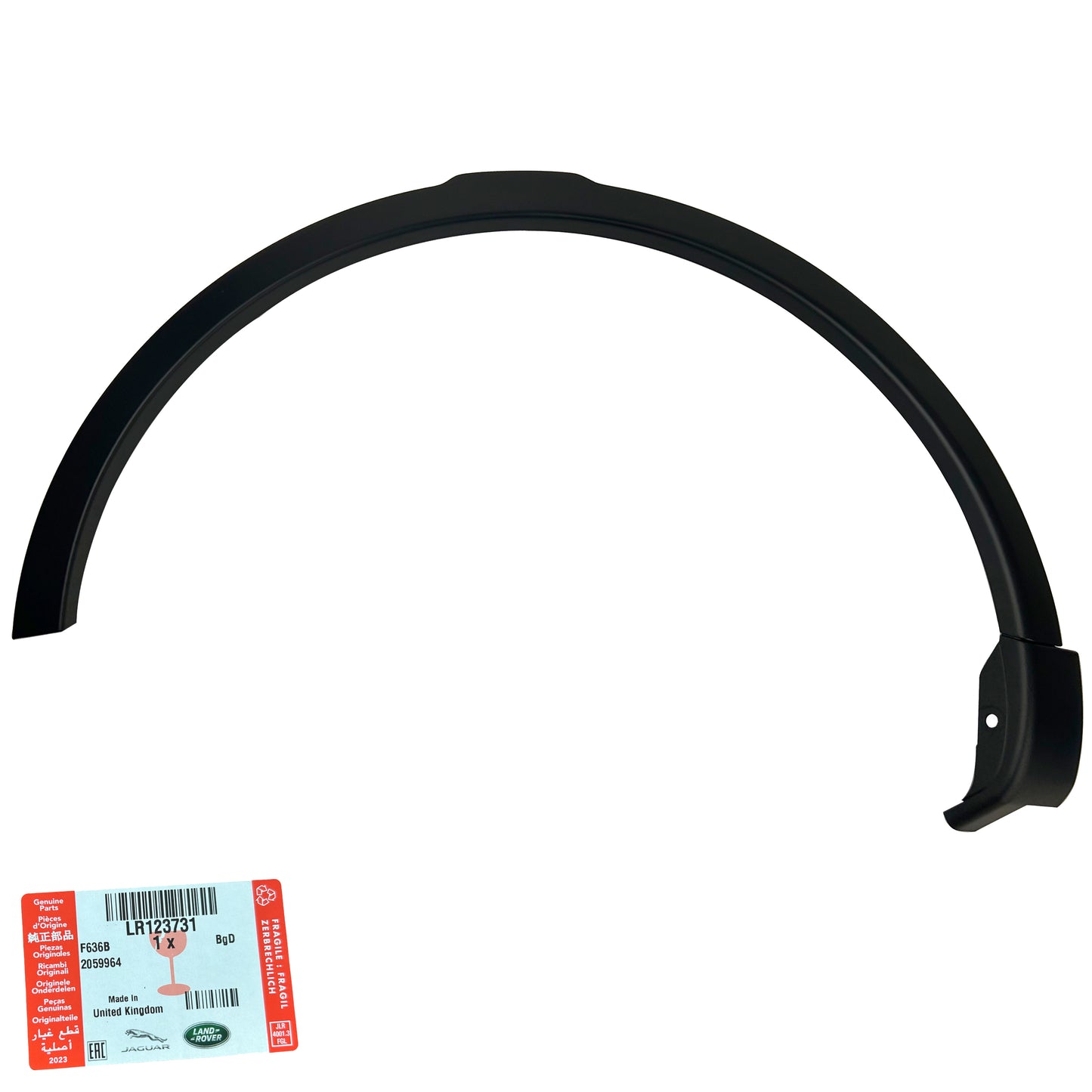 Genuine Front Wheel Arch Trim (NO PDC hole) for Land Rover Discovery Sport (2015-19) - LEFT