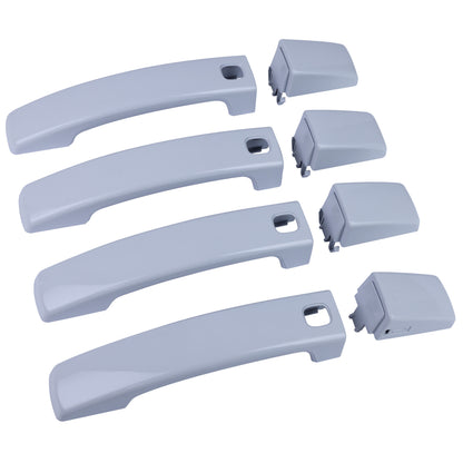 Door Handle 'Skins' for Land Rover Discovery 4 (with hole for button)  - Fuji White