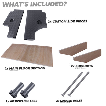 Raised Boot Floor for Land Rover Defender L663 90 - Full Kit