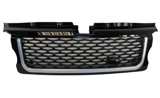 Front Grille - Black/Silver/Black for Range Rover Sport 05-09