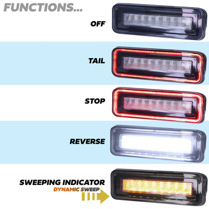 LED stop/tail/indicator/reverse Kit for Land Rover Defender L663 - Smoked Lens