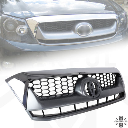 Front Grille - Chrome & Graphite - for Toyota Hilux Mk6