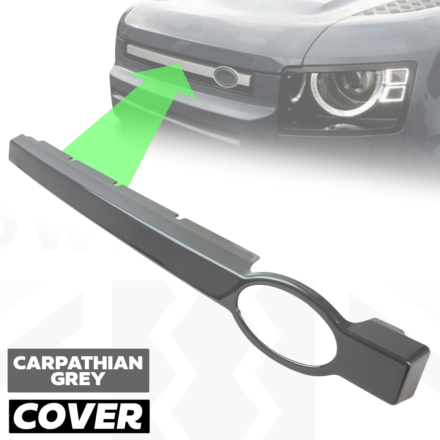 Front Grille Bar Cover for Land Rover Defender L663 - Carpathian Grey
