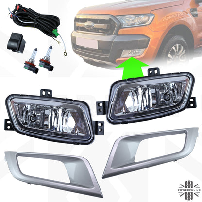 Wildtrak Style Fog Light Kit for Ford Ranger T7 2016-19
