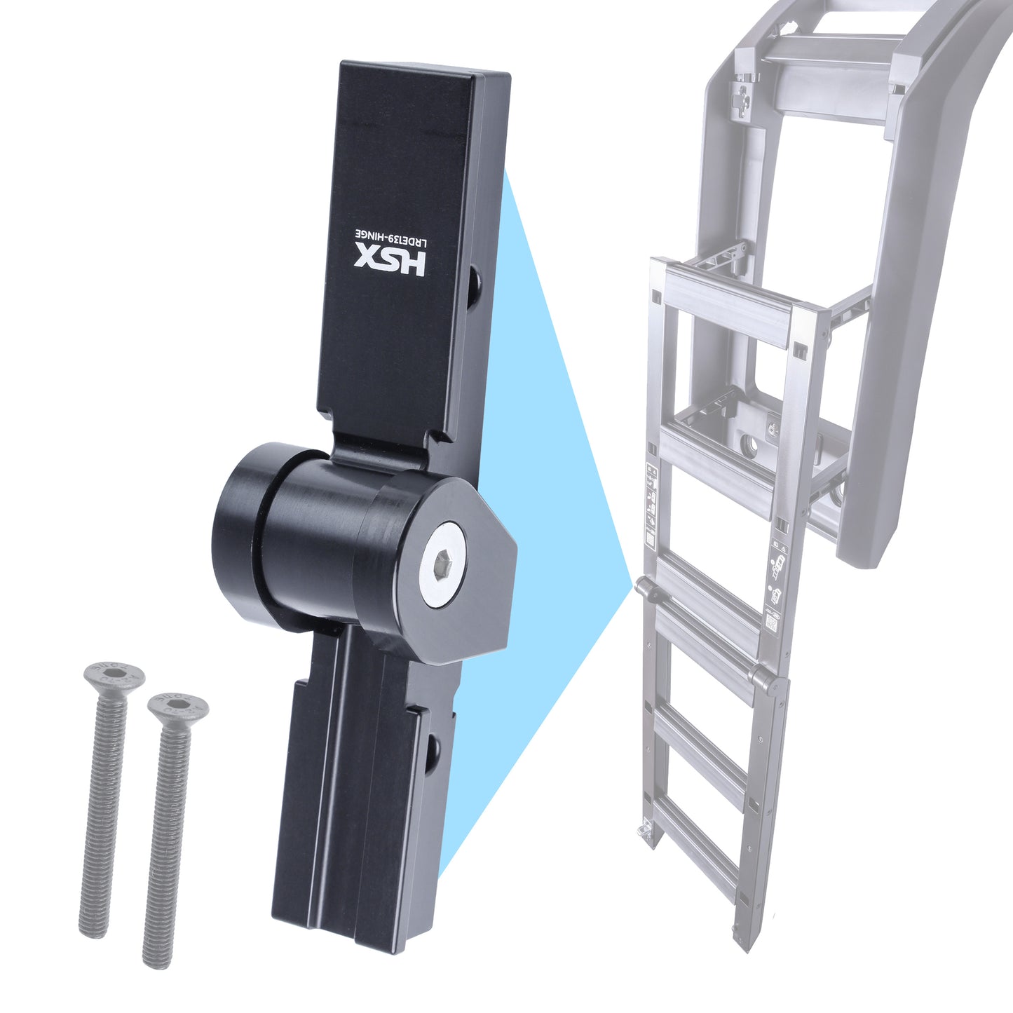 Replacement Hinge for Deployable Side Ladder for Land Rover Defender L663 - CNC aluminium