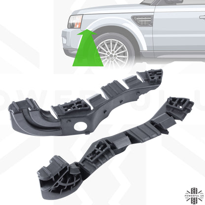 Front Bumper to Wing Mounting Brackets (LH & RH) for Range Rover Sport L320 2010 - Aftermarket
